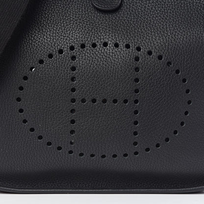 Hermes Taurillon Clemence Evelyne III PM Black 9 of 14