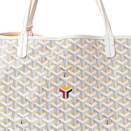 Goyard Goyardine Saint Louis Claire Voie GM White Yellow 9 of 11