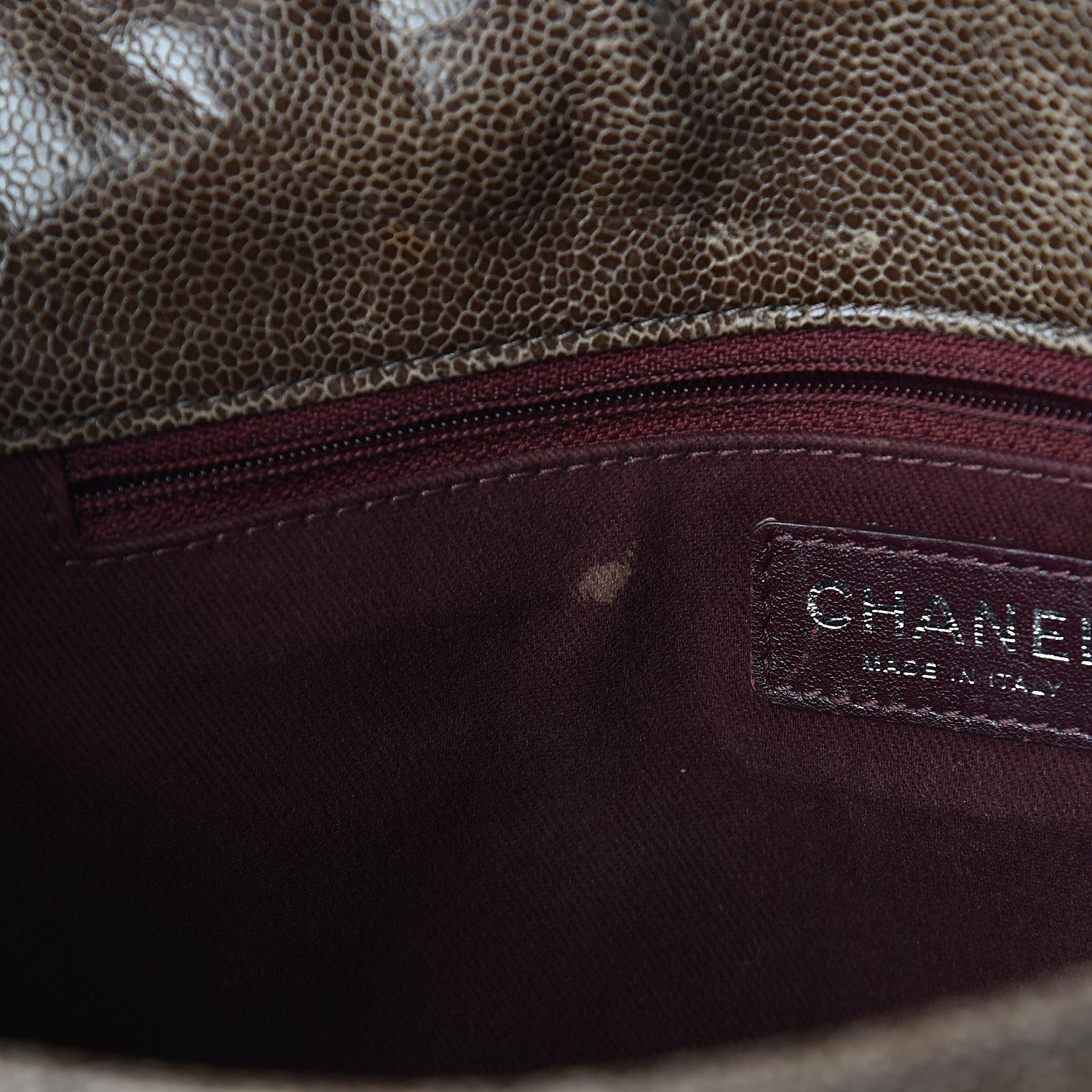 Chanel Crumpled Grained Calfskin Jumbo CC Crave Flap Beige 7 of 11