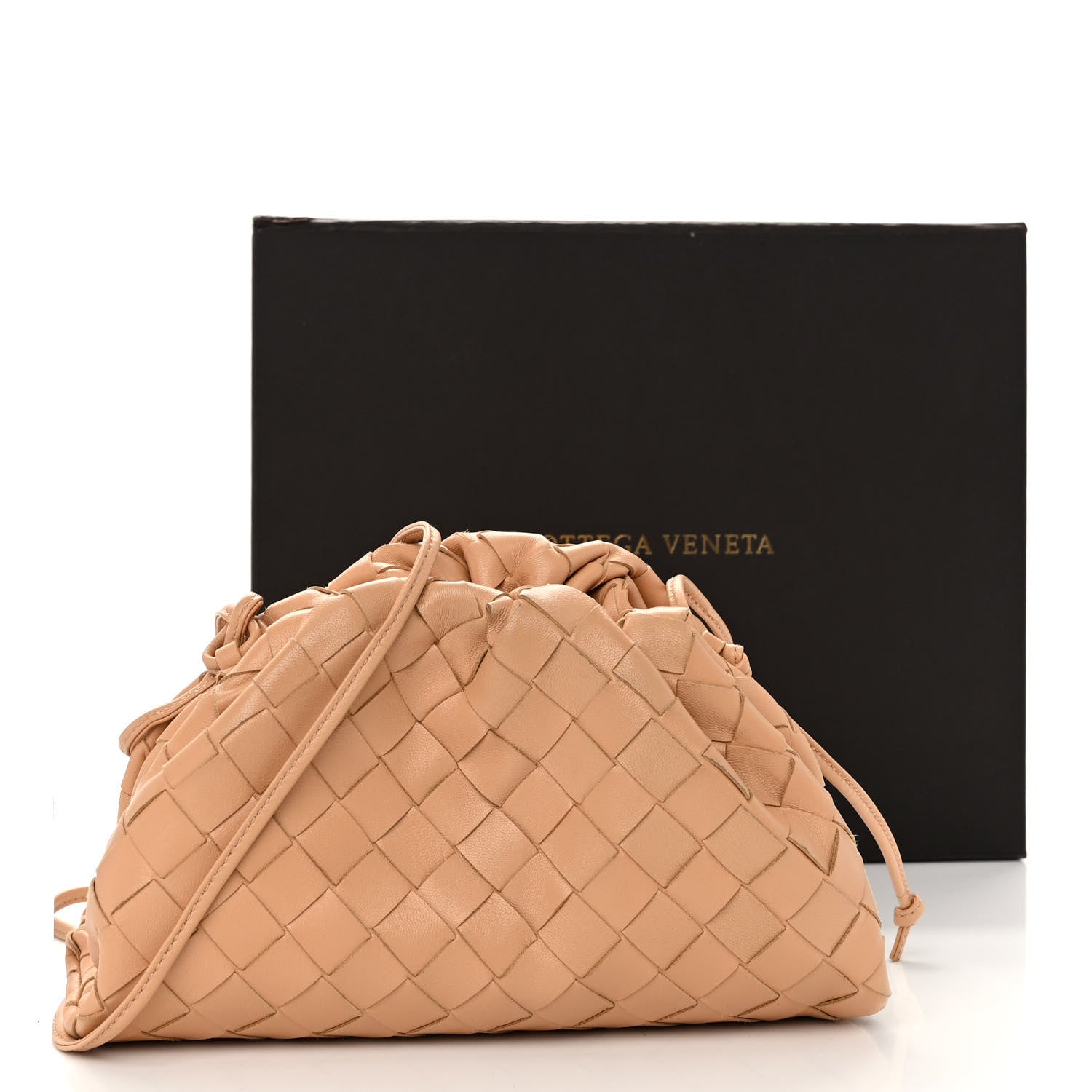 Bottega Veneta Nappa Intrecciato The Mini Pouch Almond 10 of 10