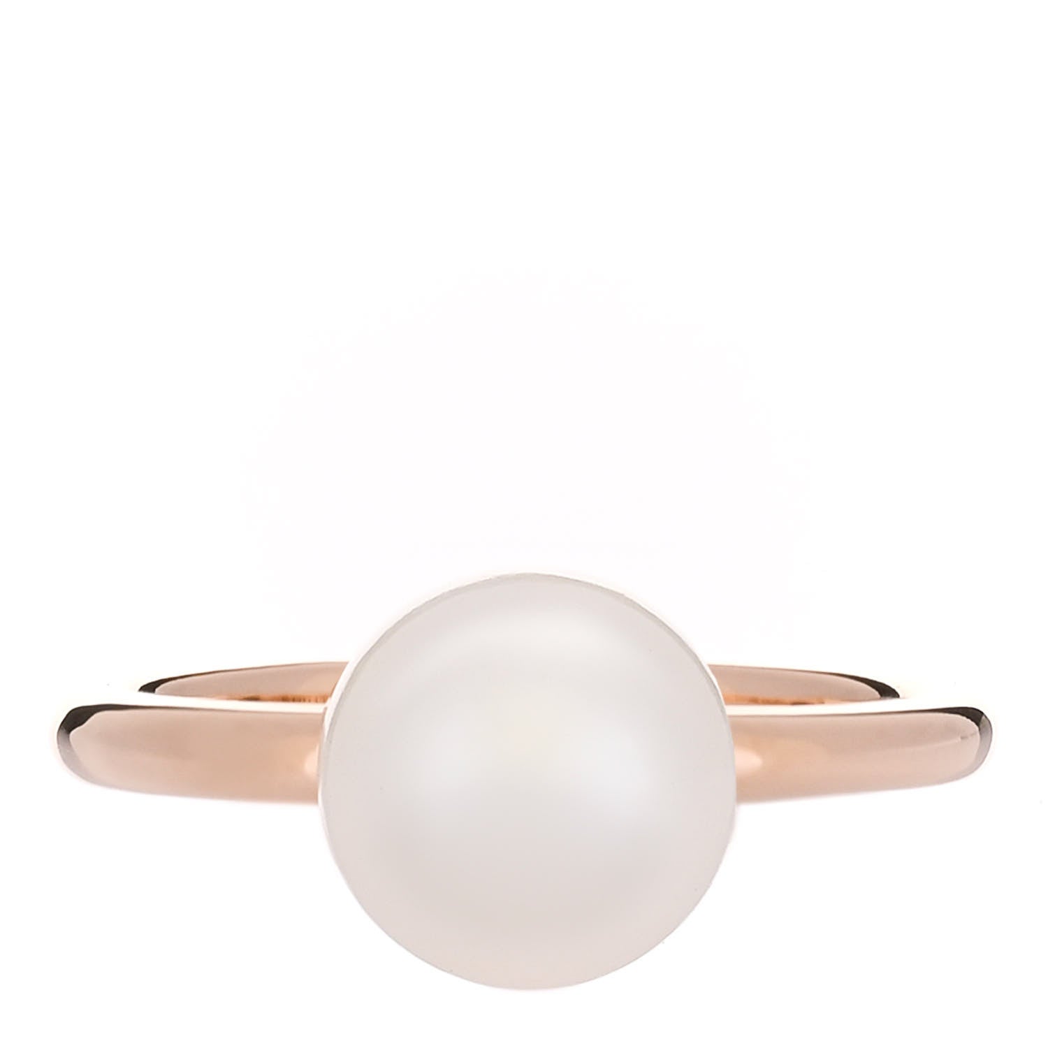 Tiffany 18K Rose Gold Pearl 8mm HardWear Ball Ring 50 5.5 1 of 5