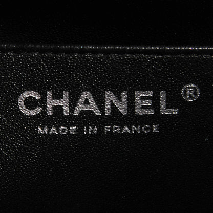 Chanel Lambskin Chevron Quilted Mini Square Flap So Black 7 of 8