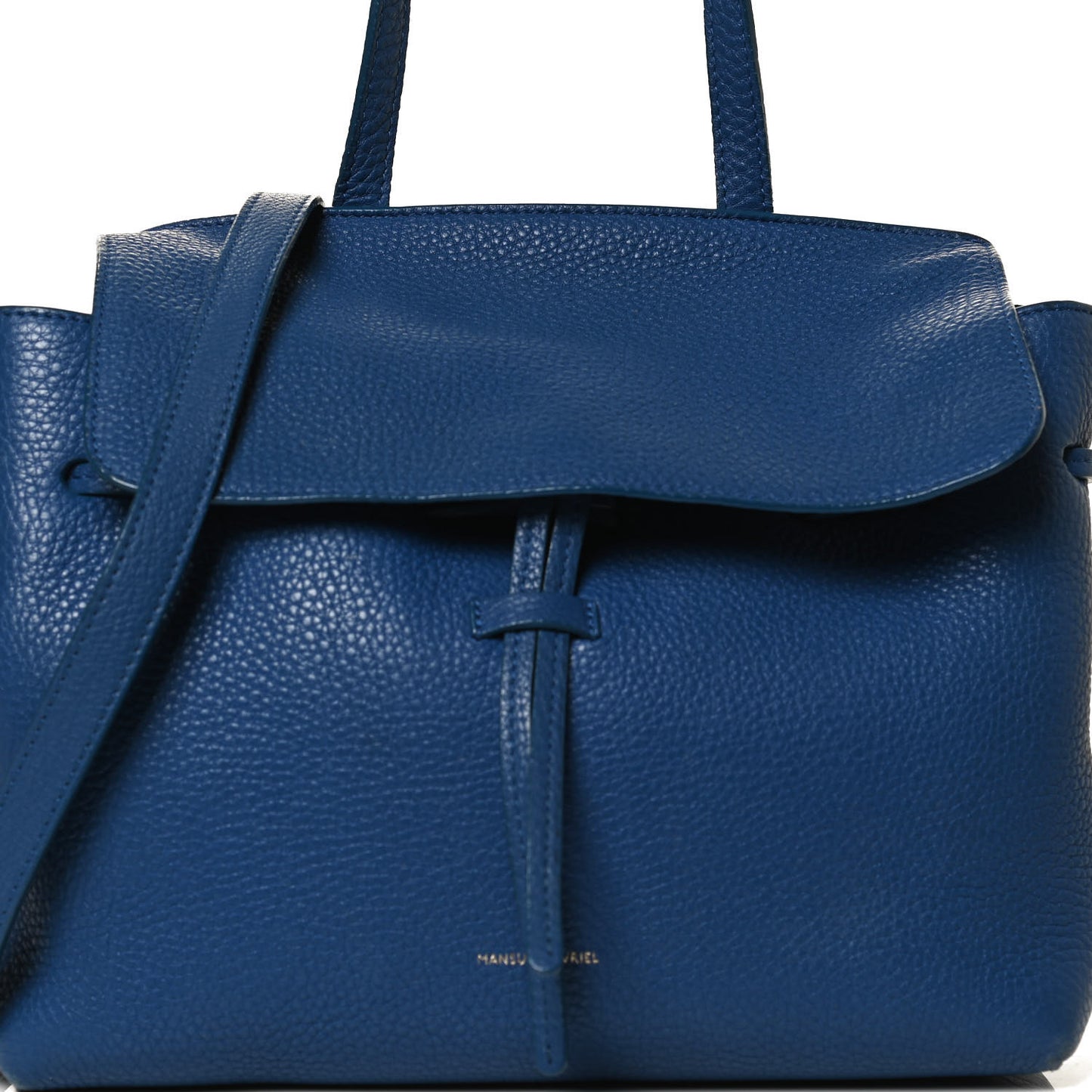 Grained Calfskin Mini Lady Blue
