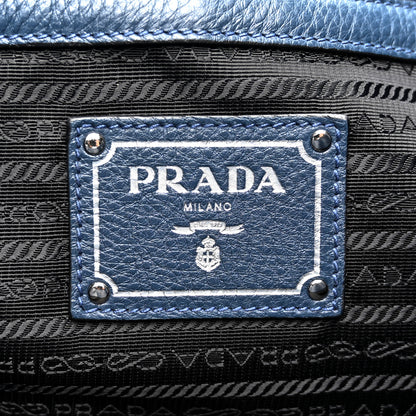 Prada Vitello Daino Shopping Tote Baltico 6 of 14