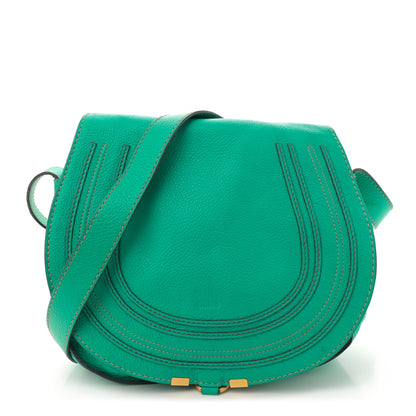 Chloe Grained Calfskin Medium Marcie Saddle Bag Jade 1 of 15