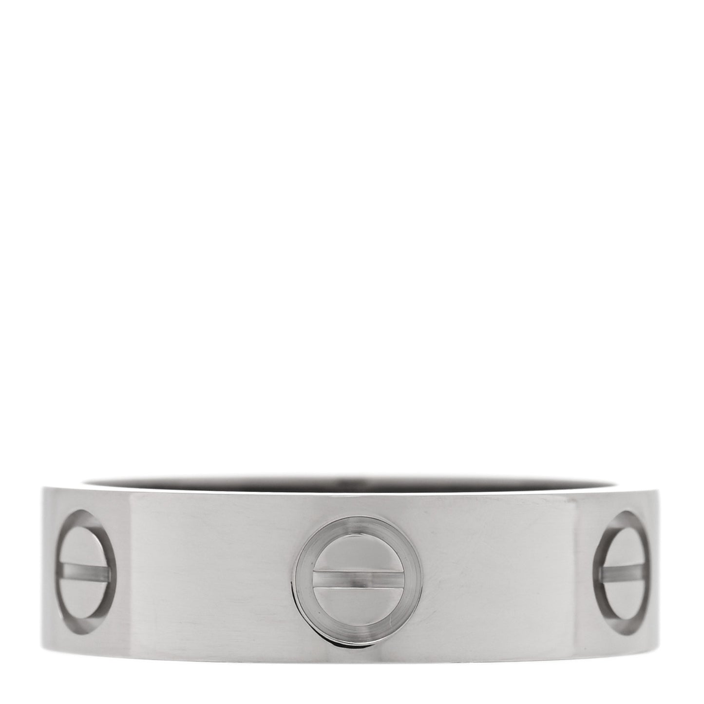 18K White Gold 5.5mm LOVE Ring 56 7.75