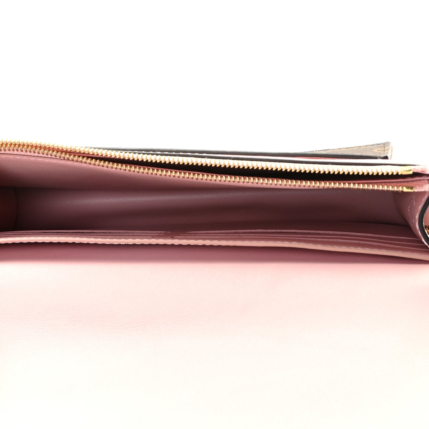 Monogram Flore Chain Wallet Rose Ballerine
