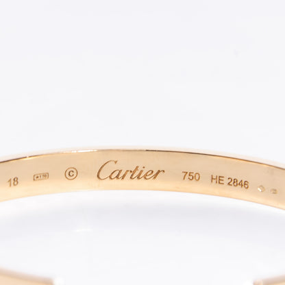 Cartier 18K Pink Gold LOVE Cuff Bracelet 18 4 of 5
