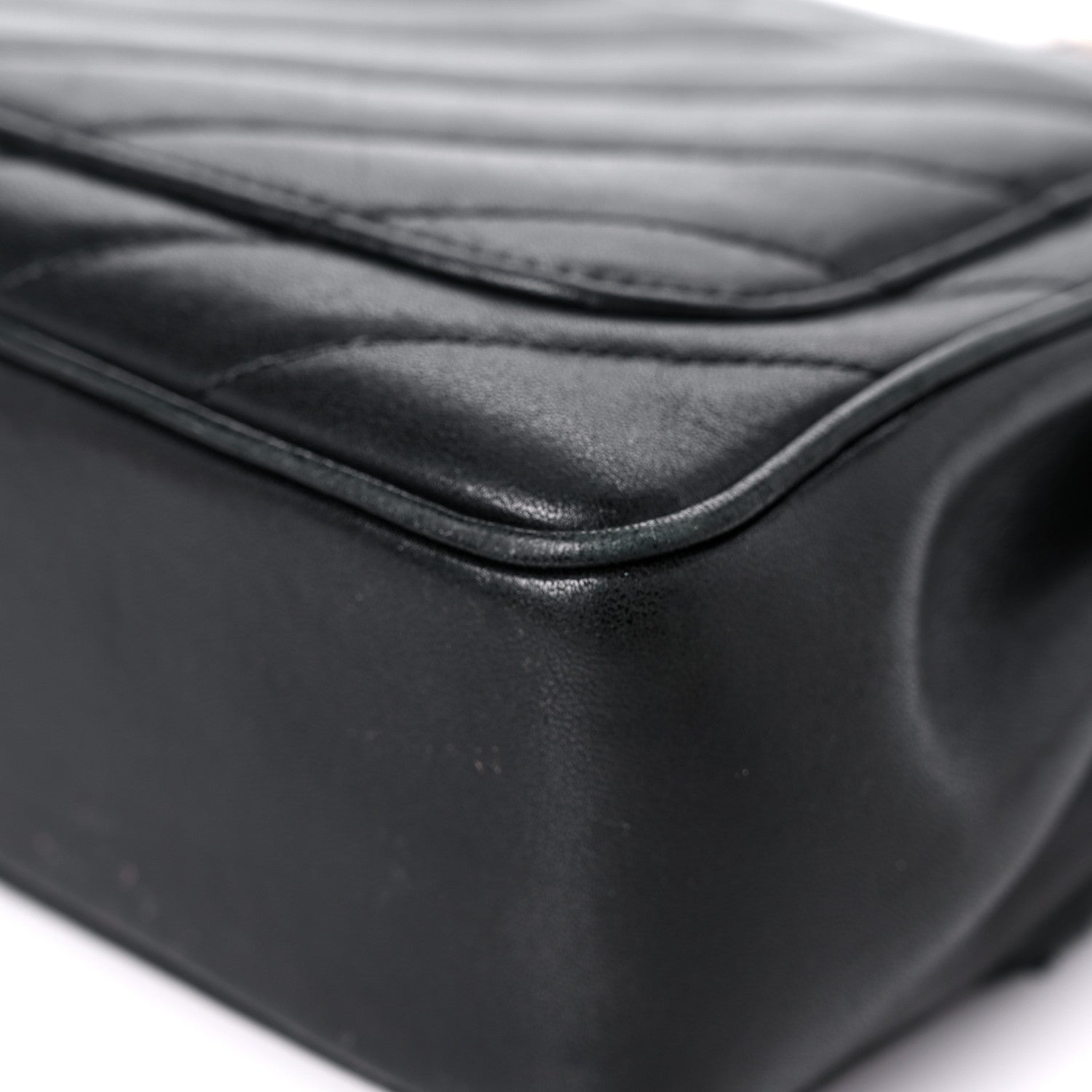 Chanel Lambskin Quilted Jumbo Coco Vintage Flap Black 10 of 22