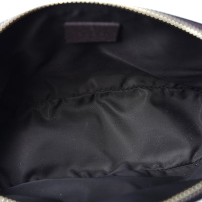 Gucci GG Supreme Monogram Textured Calfskin Web Large Ophidia Cosmetic Case Beige Ebony New Acero 5 of 11