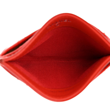 Chanel Patent Quilted Card Holder Red 5 of 10