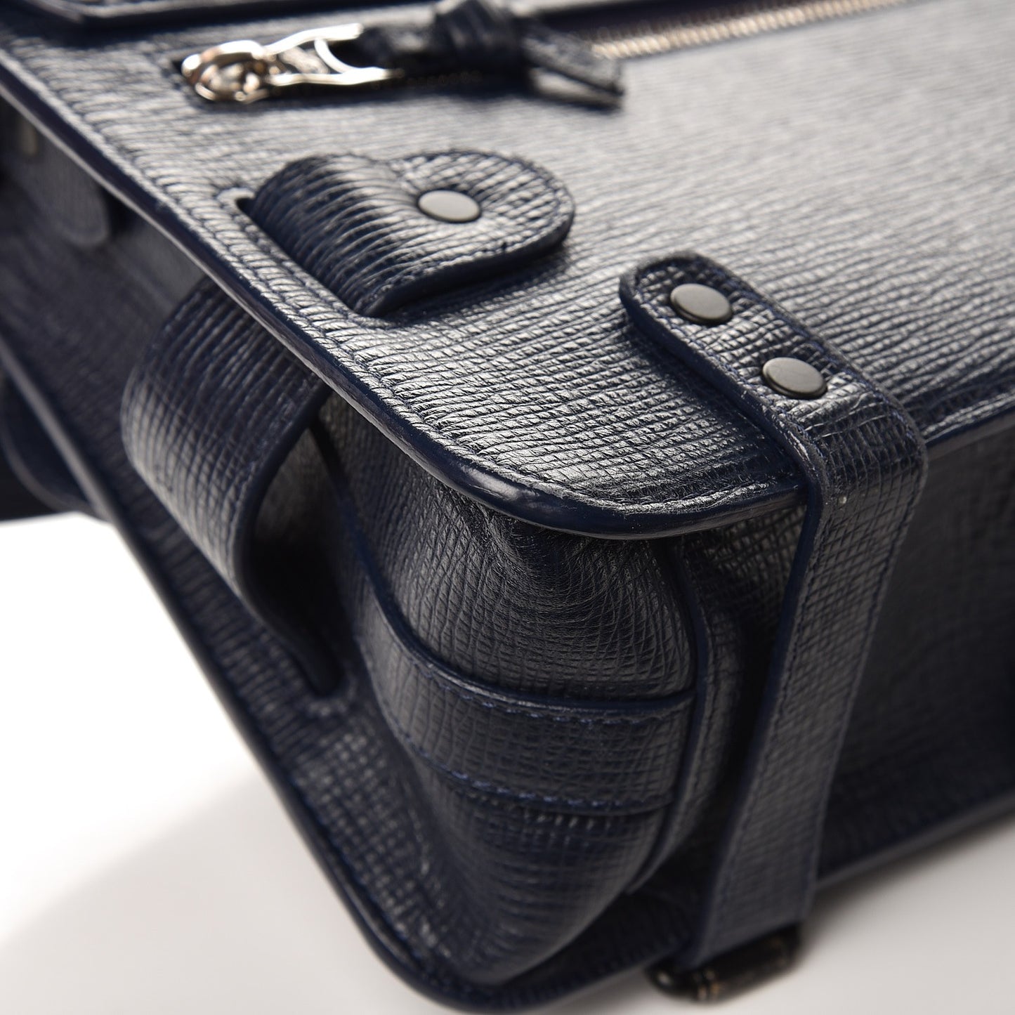 Linosa Calfskin PS11 Classic Shoulder Bag Navy