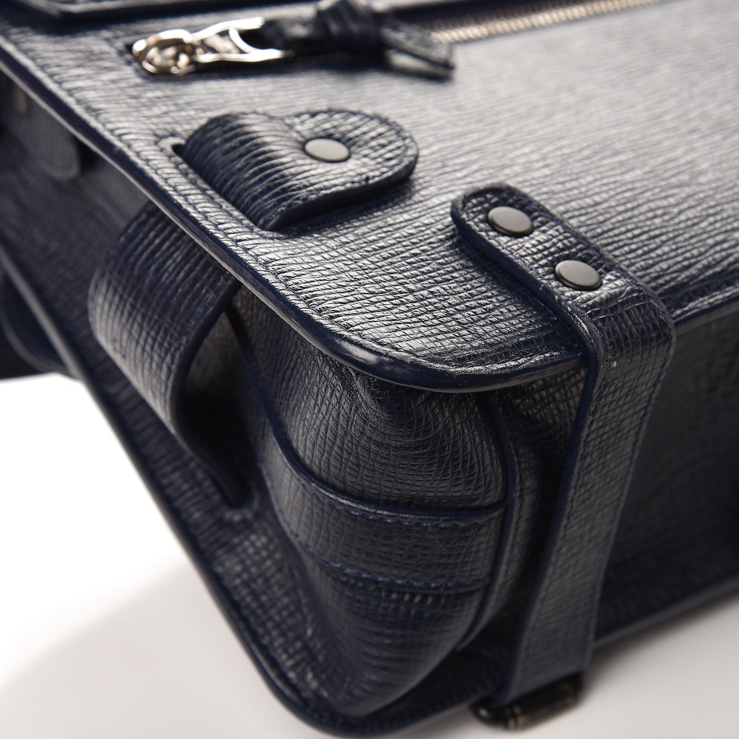Proenza Schouler Linosa Calfskin PS11 Classic Shoulder Bag Navy 9 of 11
