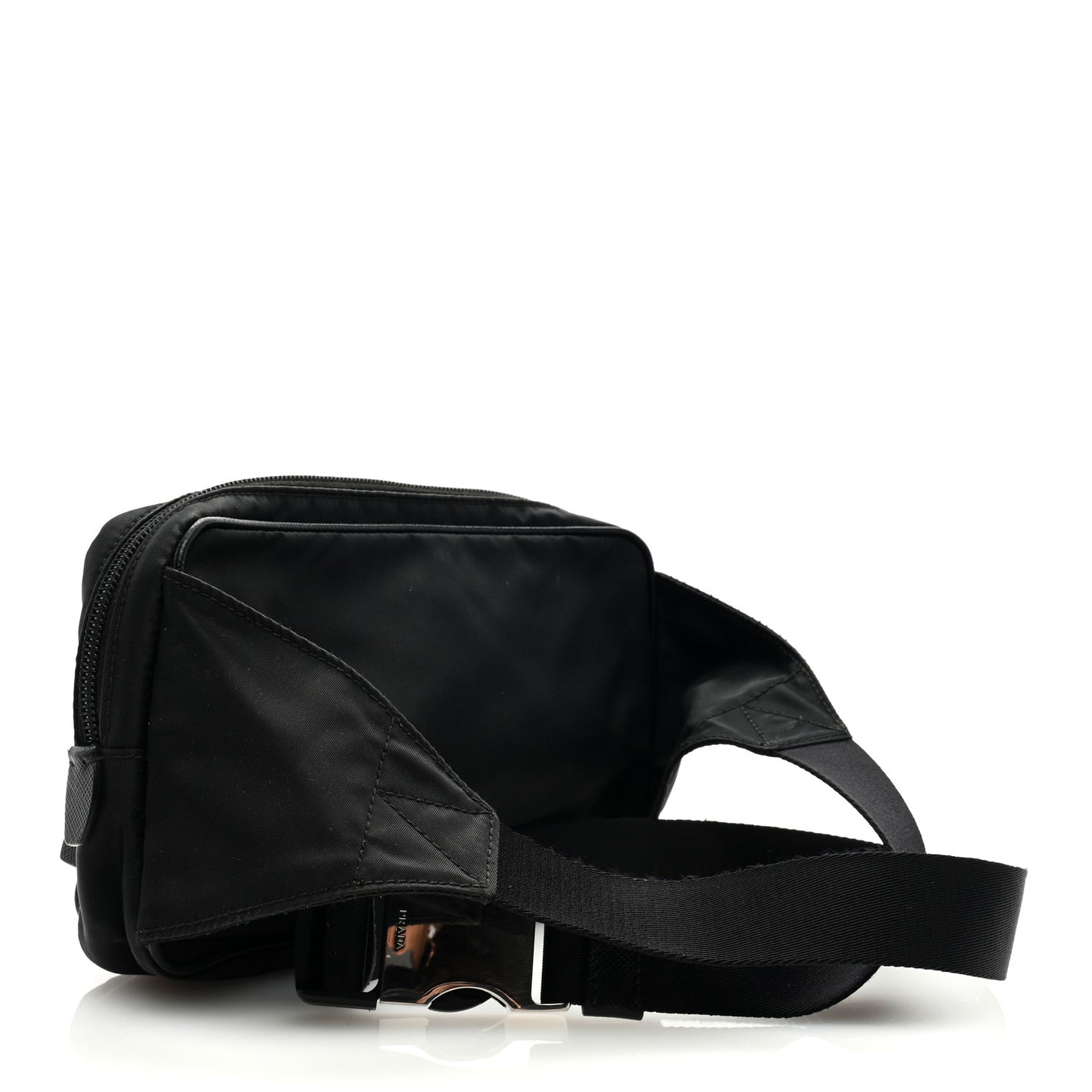 Re-Nylon Saffiano Belt Bag Black Black