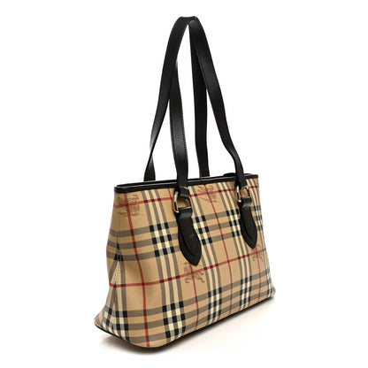 Burberry Haymarket Check Medium Regent Tote Chocolate 3 of 13