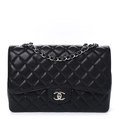 Chanel Caviar Quilted Jumbo Single Flap Black 1 of 4