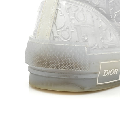 Christian Dior PVC Oblique Embossed Mens B23 High Top Sneakers 44 White 13 of 13
