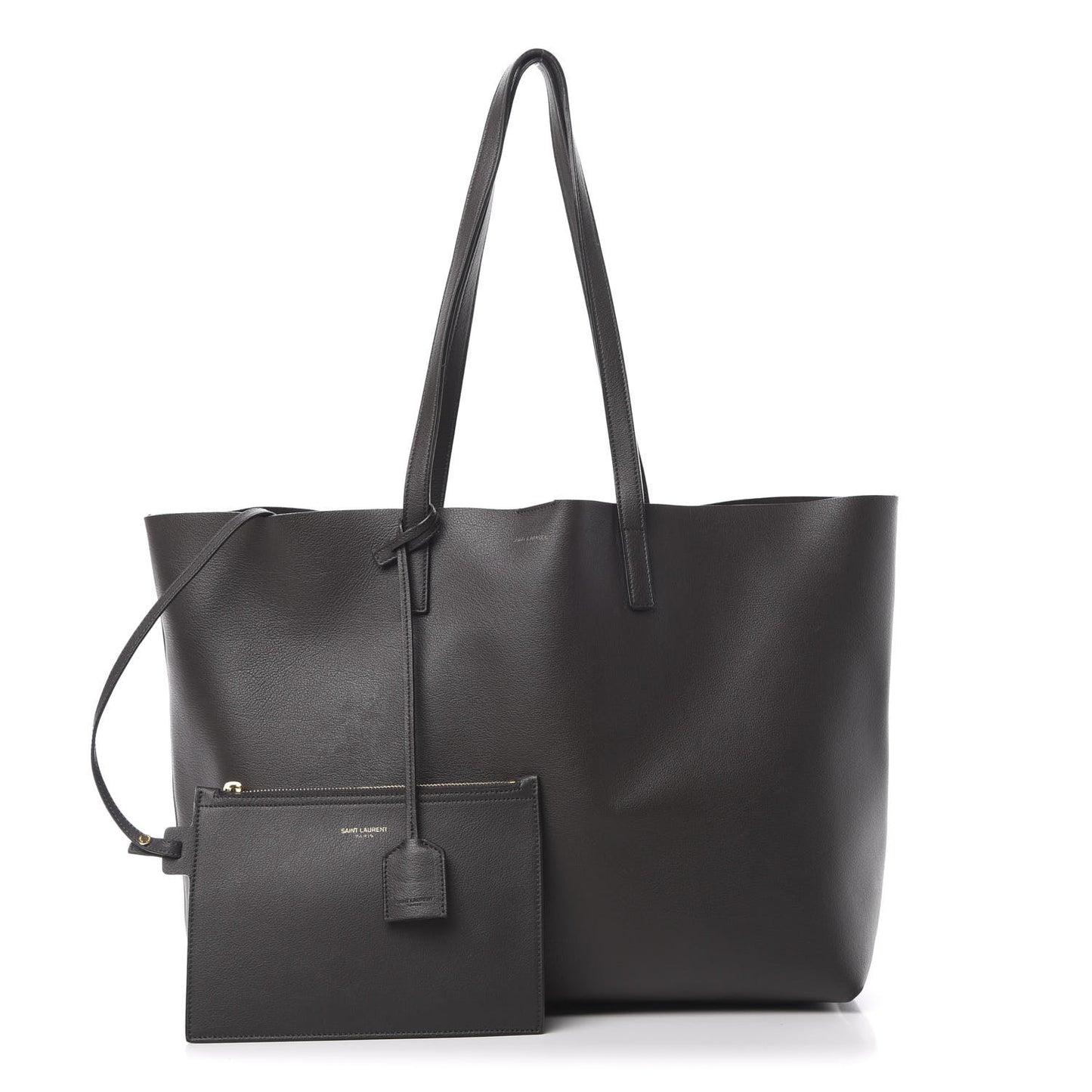 Calfskin Large Shopping Tote Dark Grey
