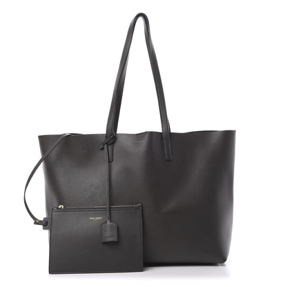 Saint Laurent Calfskin Large Shopping Tote Dark Grey 1 of 18