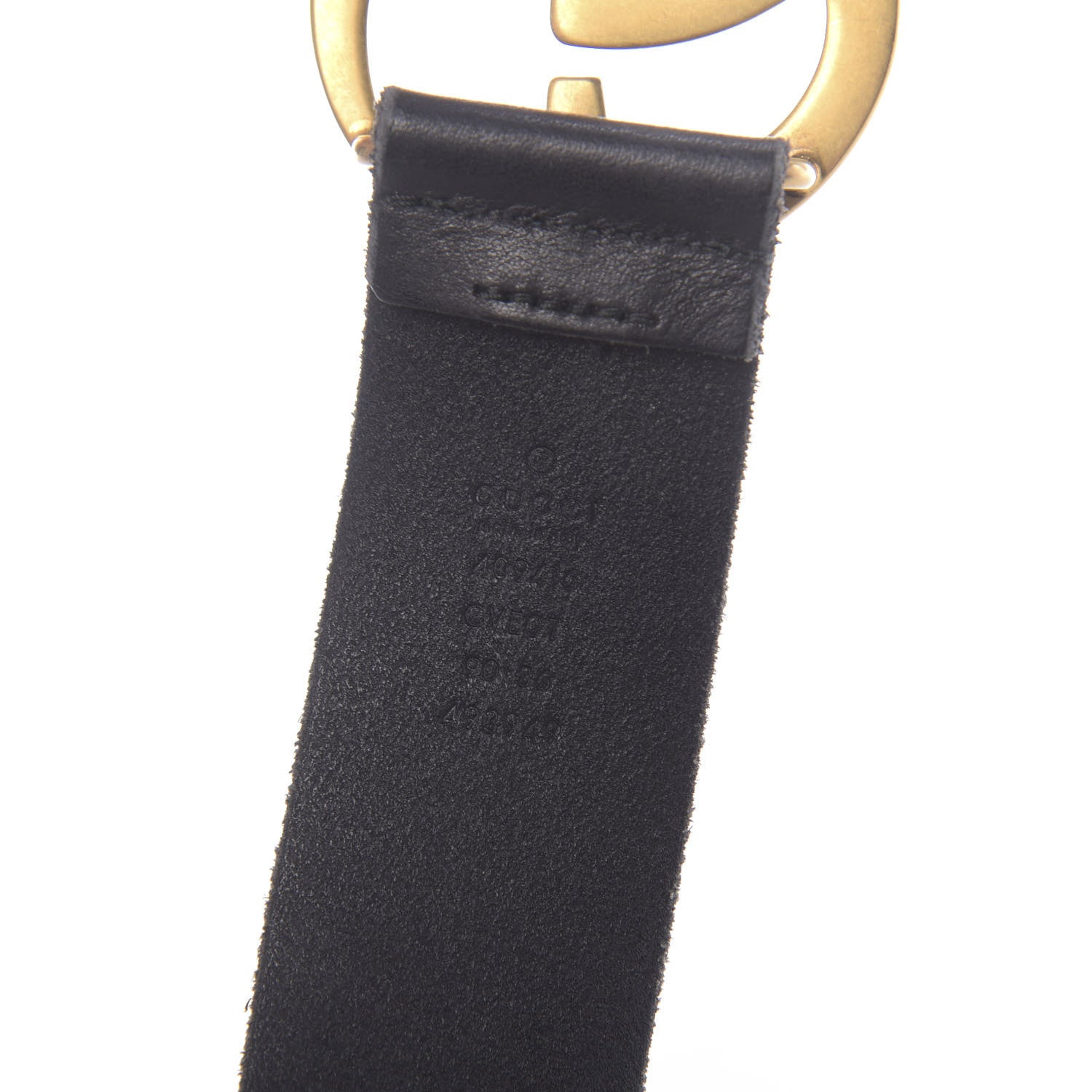Gucci Faded Calfskin Double G 40mm Belt 90 36 Black 3 of 6