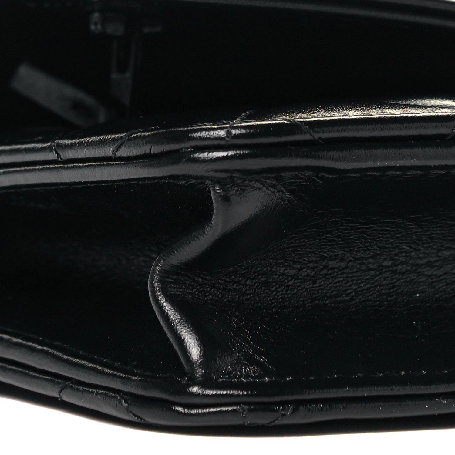 Chanel Calfskin Quilted Perfect Fit Wallet On Chain WOC Black 5 of 10