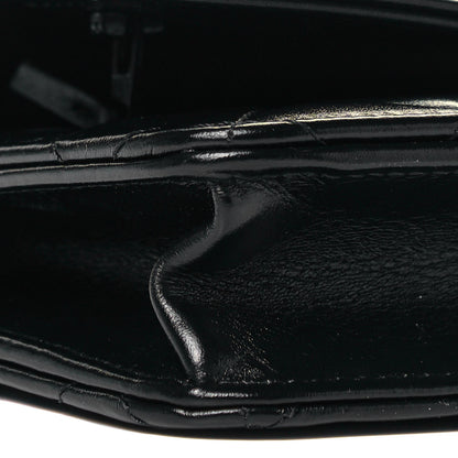 Chanel Calfskin Quilted Perfect Fit Wallet On Chain WOC Black 5 of 10