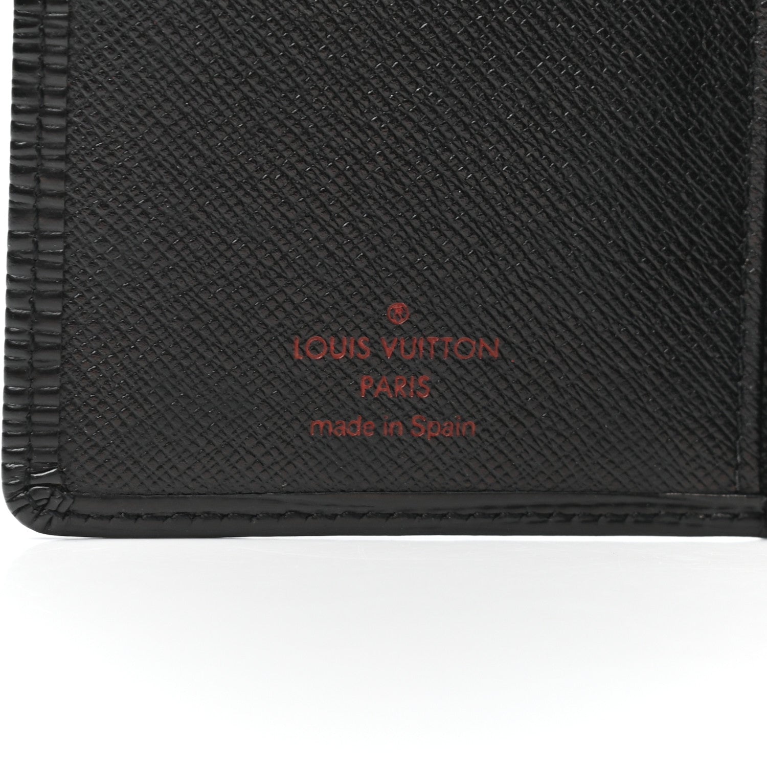 Louis Vuitton Epi Checkbook Organizer Wallet Black 5 of 7
