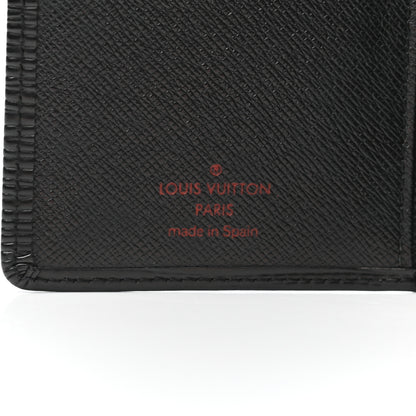 Louis Vuitton Epi Checkbook Organizer Wallet Black 5 of 7