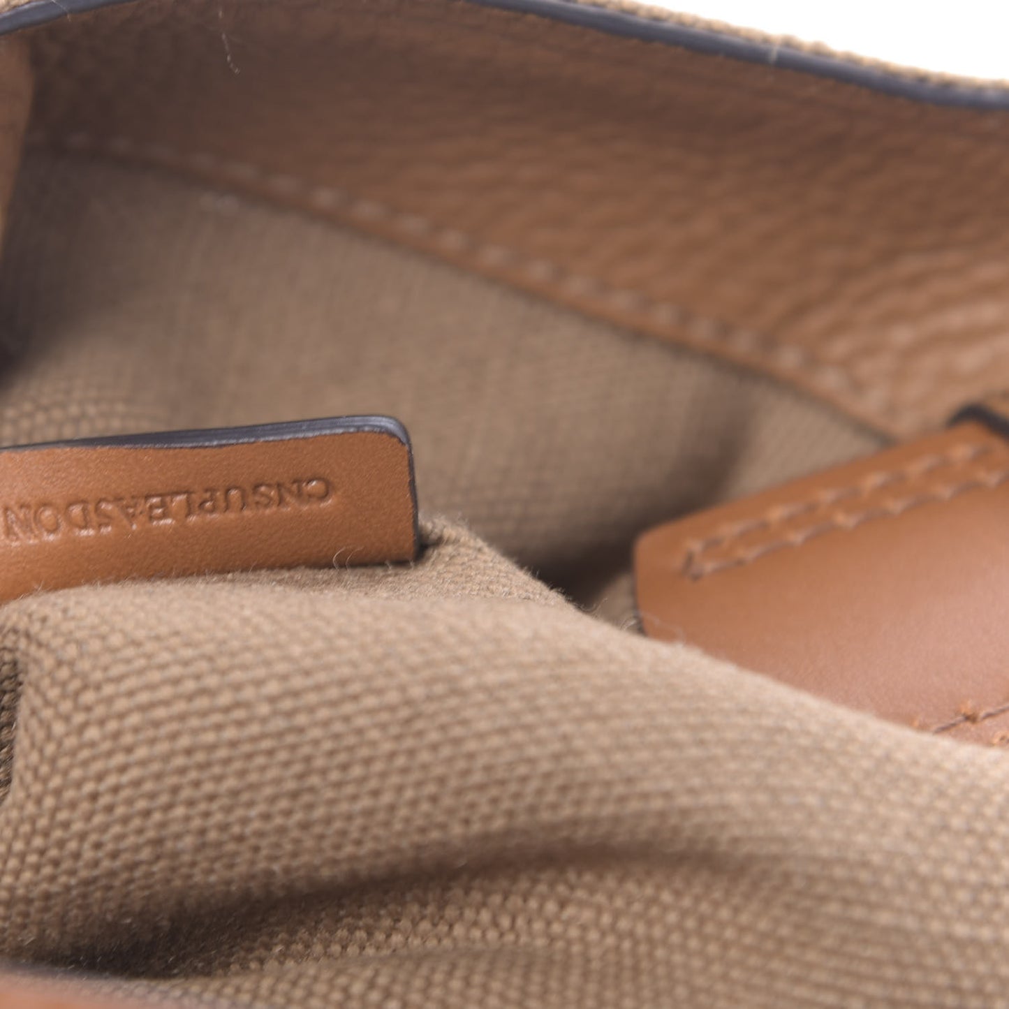 Canvas Mega Check Mini Ashby Tassel Crossbody Saddle Brown