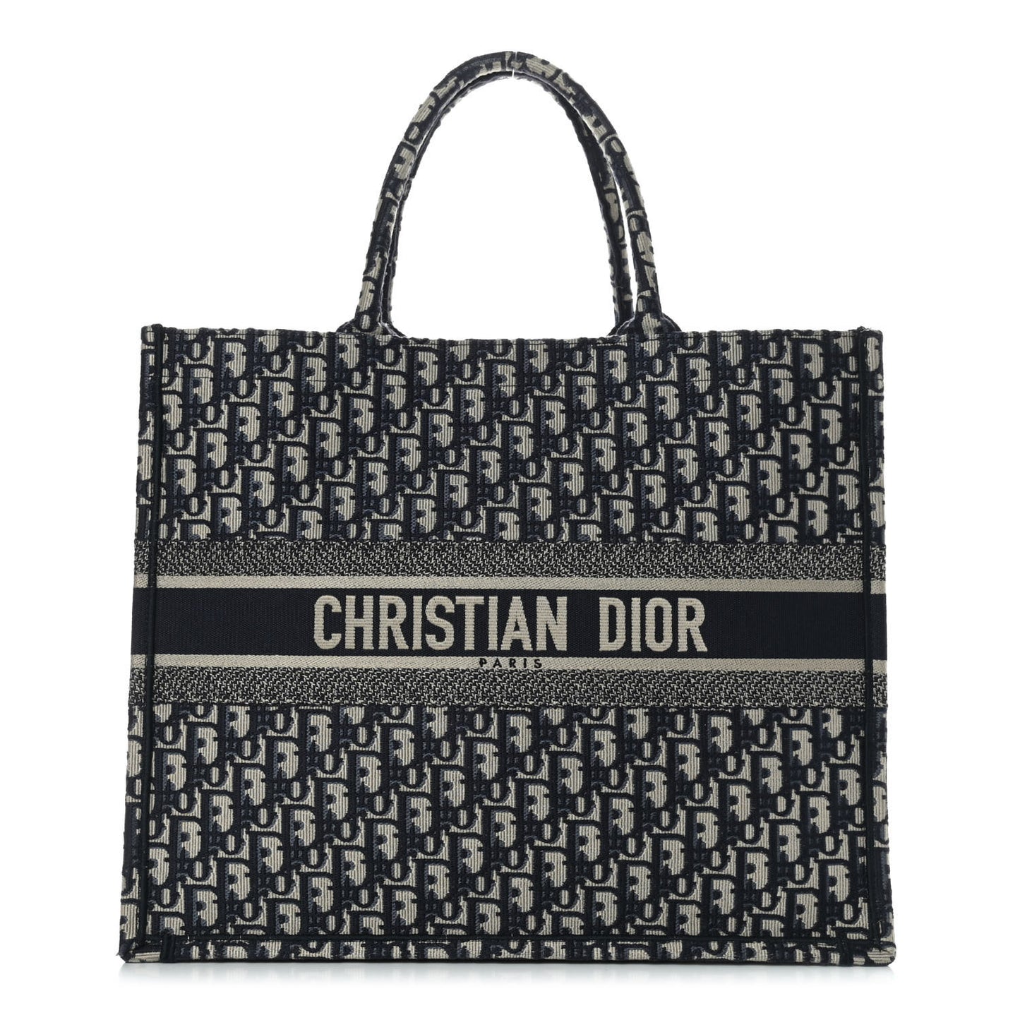 Oblique Book Tote Blue Multicolor