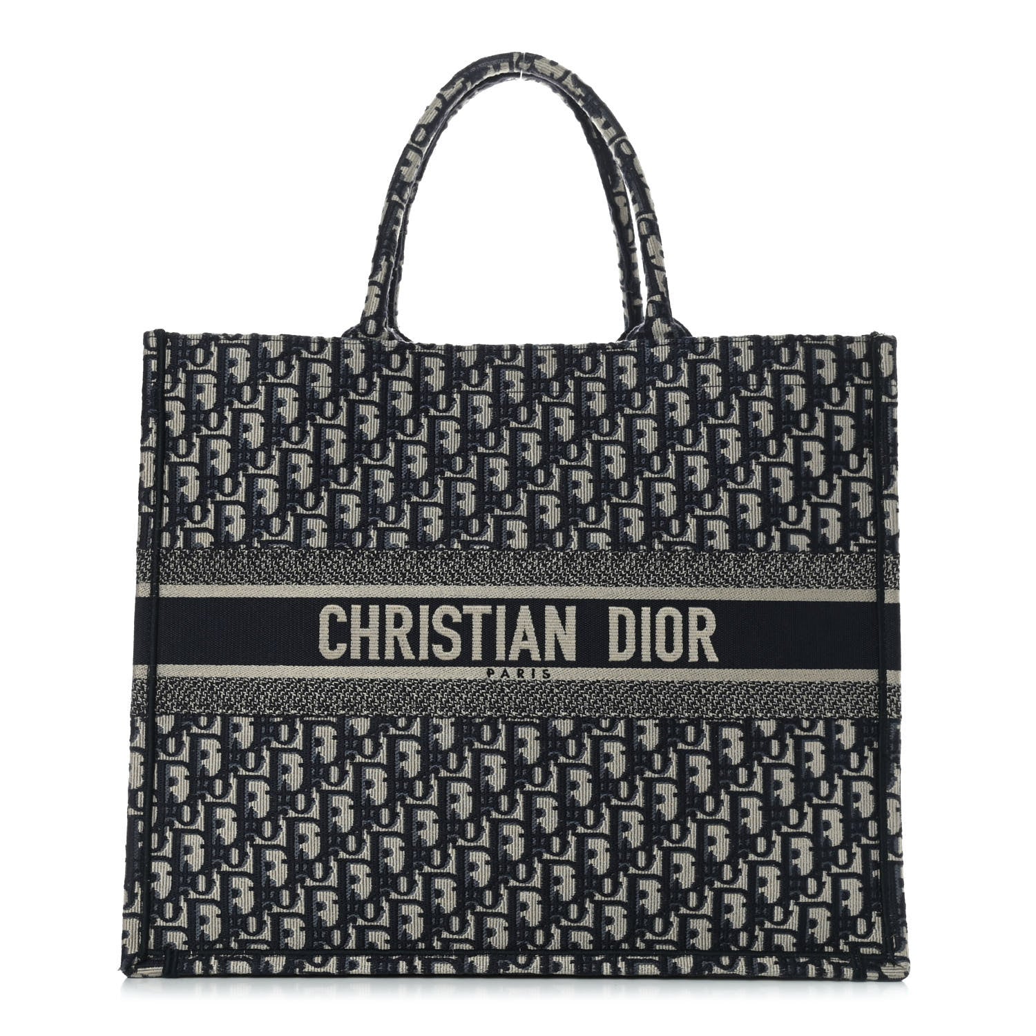 Christian Dior Oblique Book Tote Blue Multicolor 1 of 9