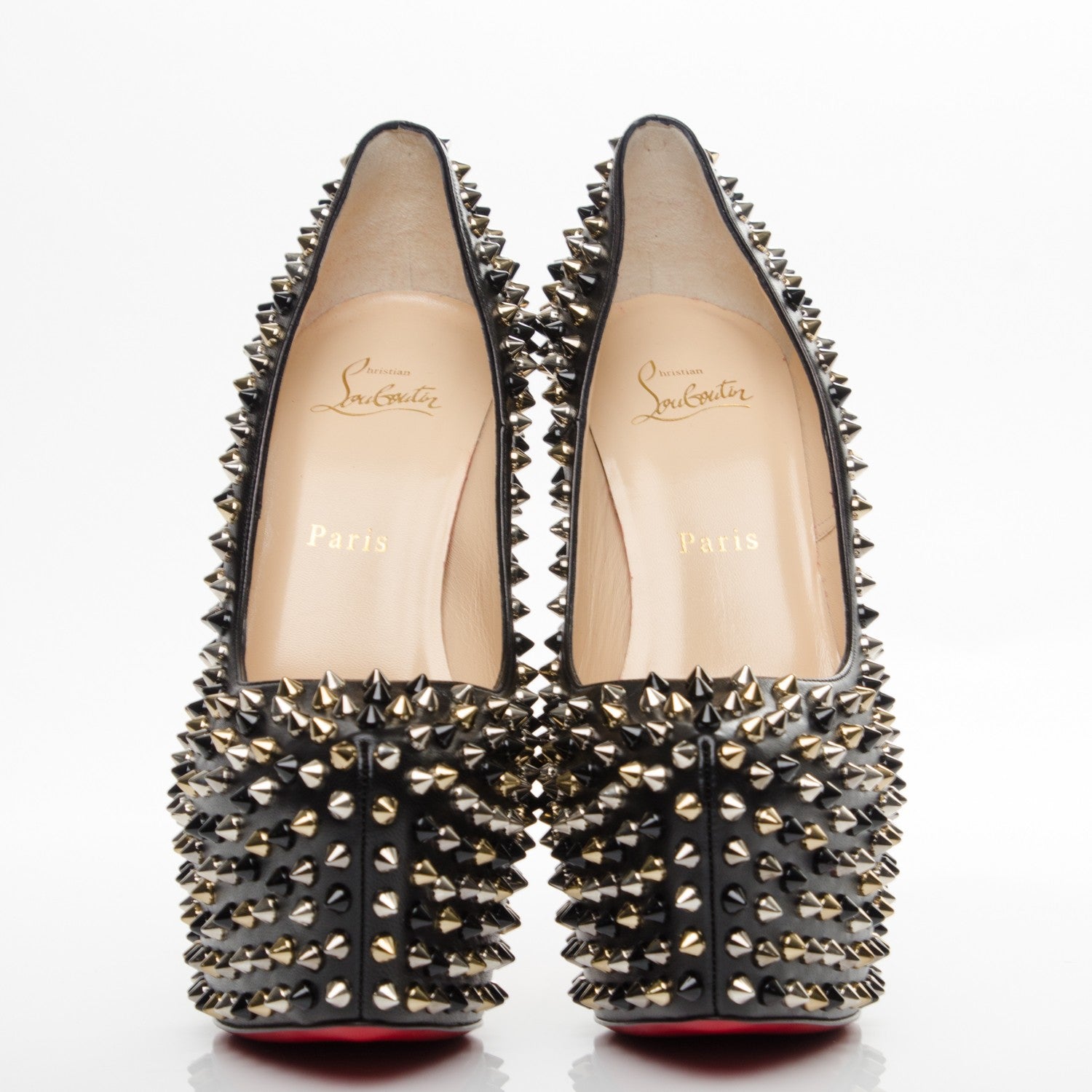 Christian Louboutin Nappa Daffodile Spikes 160 Pumps 39.5 Black 2 of 7