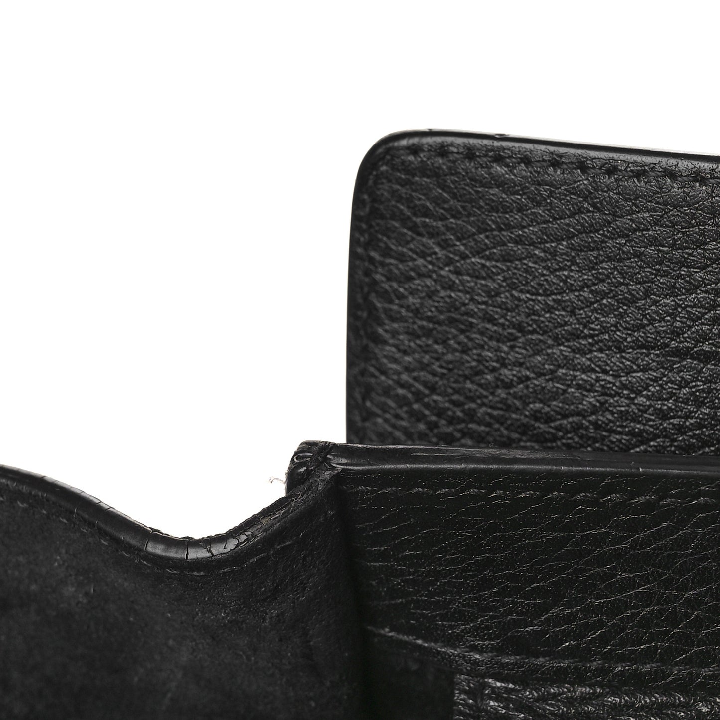 Drummed Calfskin Mini Luggage Black