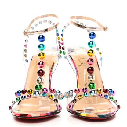 Christian Louboutin Patent PVC Faridaravie 100 Sandals 39 Multicolor 2 of 8
