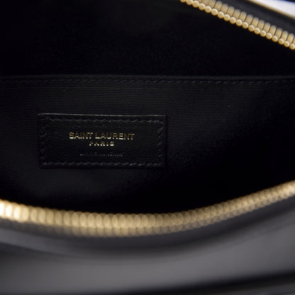 Saint Laurent Calfskin Matelasse Monogram Lou Camera Bag Black 6 of 10