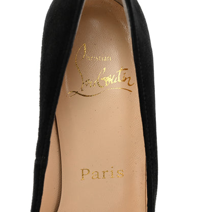 Christian Louboutin Suede Bruges 100 Pumps 35.5 Black 7 of 9