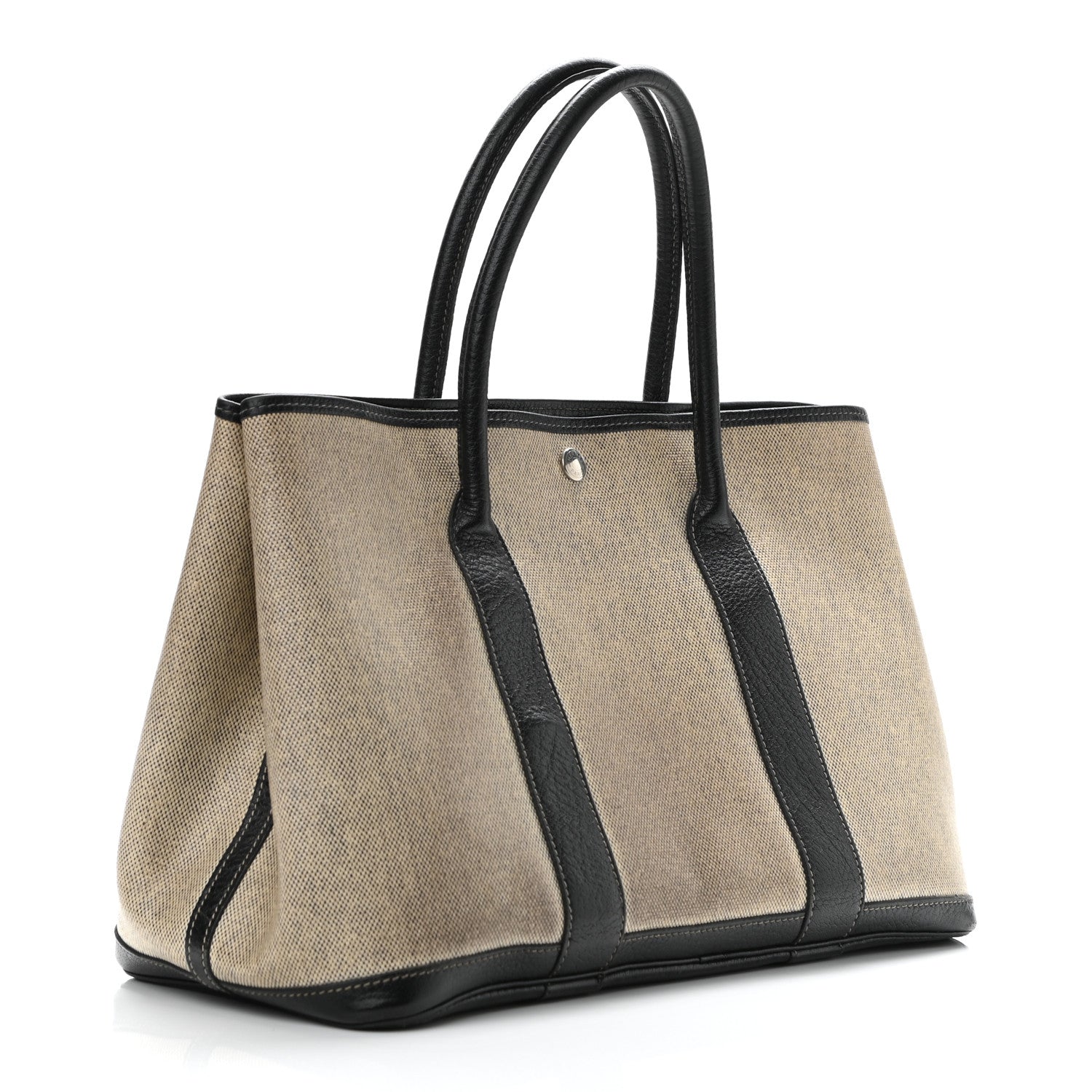 Hermes Toile Buffle Skipper Garden Party 36 MM Tote Black 2 of 9