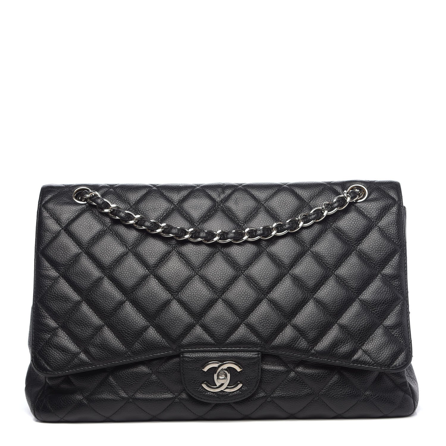 Chanel Caviar Quilted Maxi Single Flap Black 1 of 13