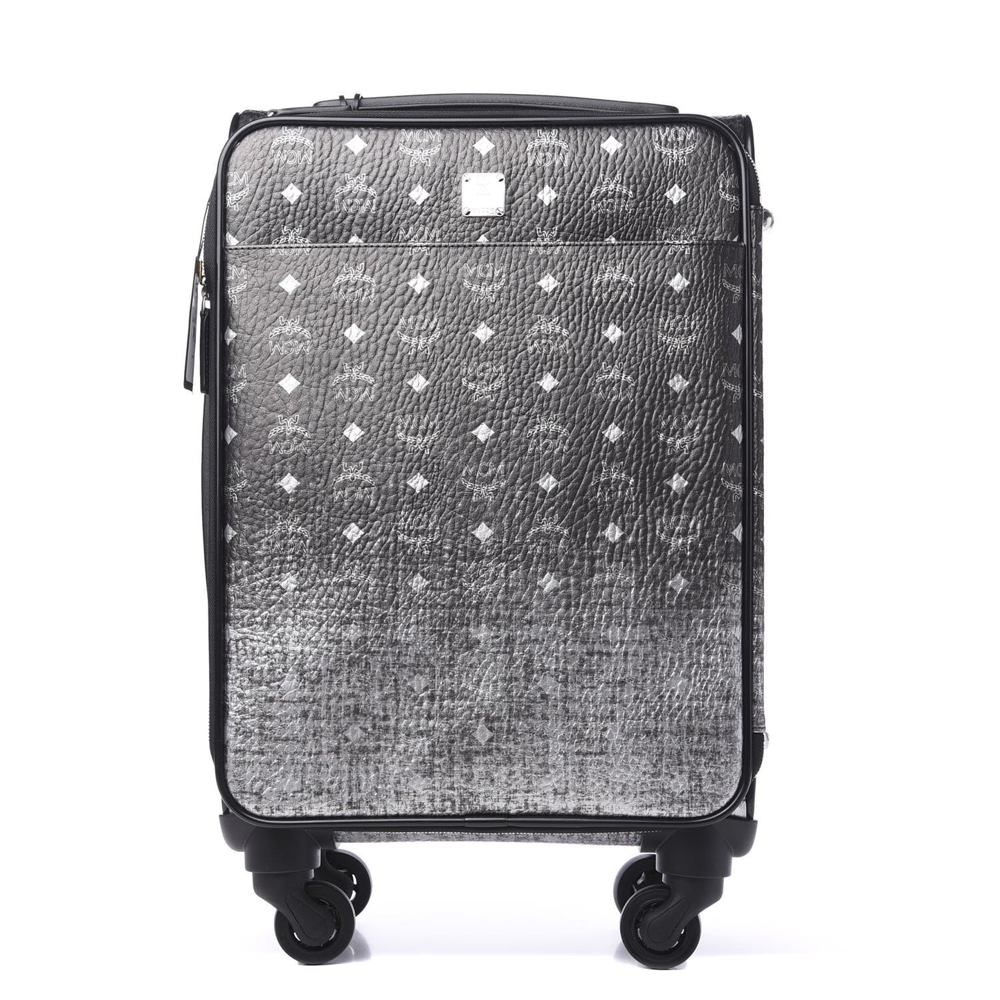 Visetos Small Check In Trolley Wheeled Suitcase Silver
