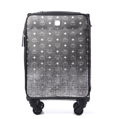 MCM Visetos Small Check In Trolley Wheeled Suitcase Silver 1 of 8