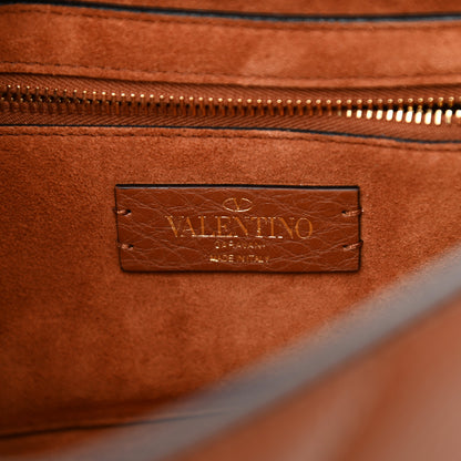 Valentino Garavani Grained Calfskin Medium Roman Stud Shoulder Bag Selleria 6 of 8