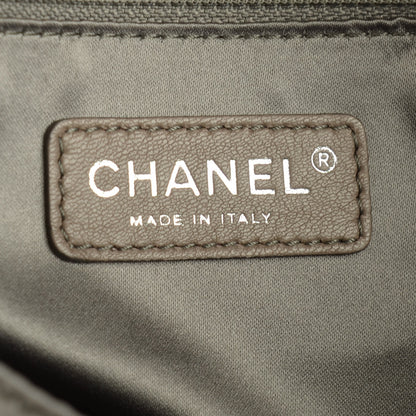 Chanel Tweed Lambskin Drawstring Tweedy Tote Black 5 of 7