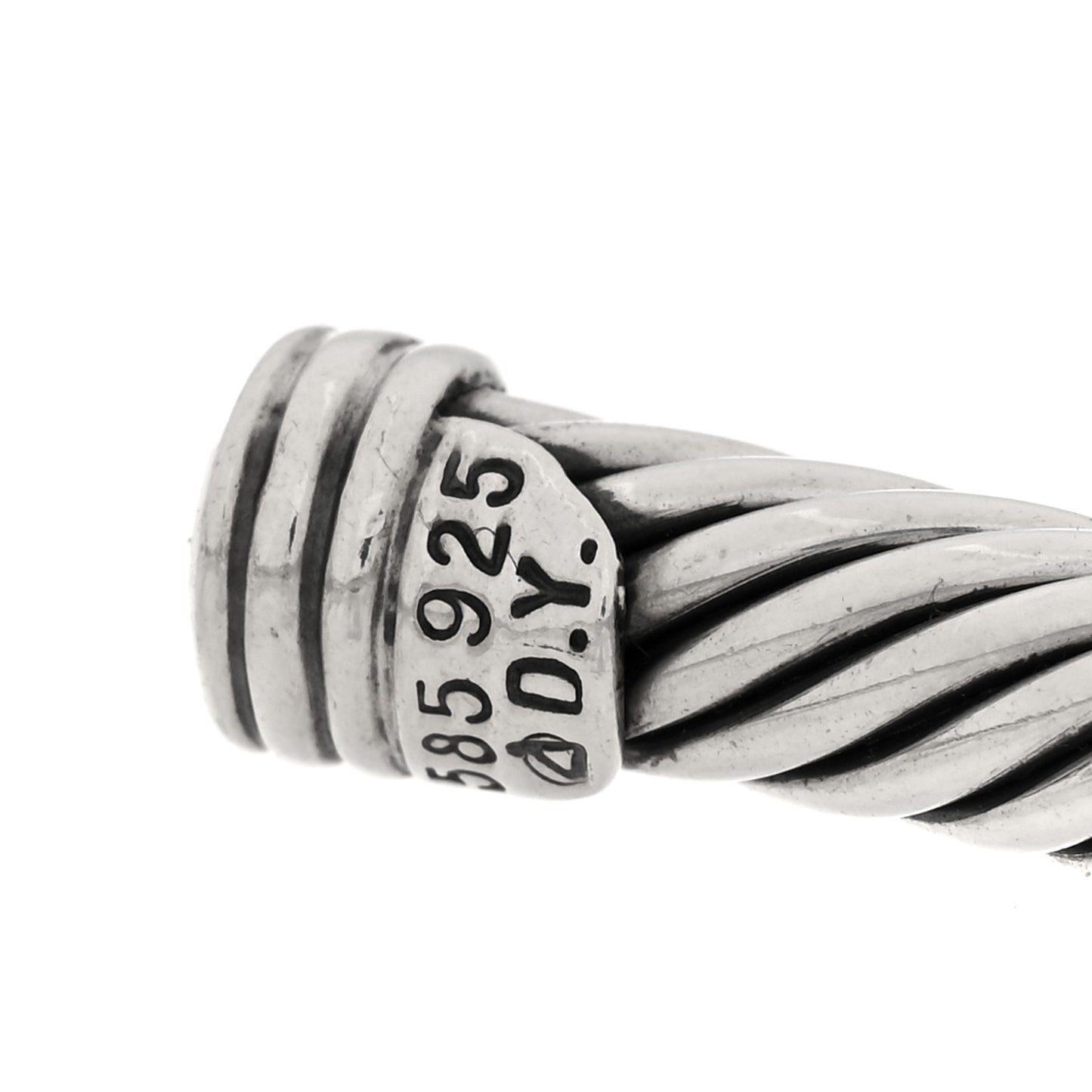 Sterling Silver 14K Yellow Gold 5mm Blue Topaz Rhodolite Renaissance Cable Station Bracelet