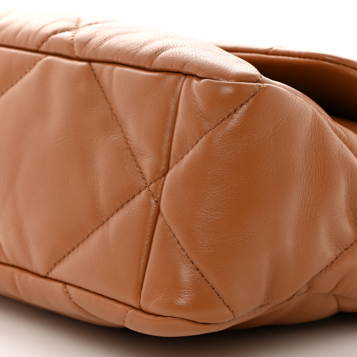 Chanel Lambskin Quilted Large Chanel 19 Flap Brown 10 of 10