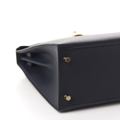 Hermes Epsom Kelly Sellier 28 Bleu Indigo 6 of 11