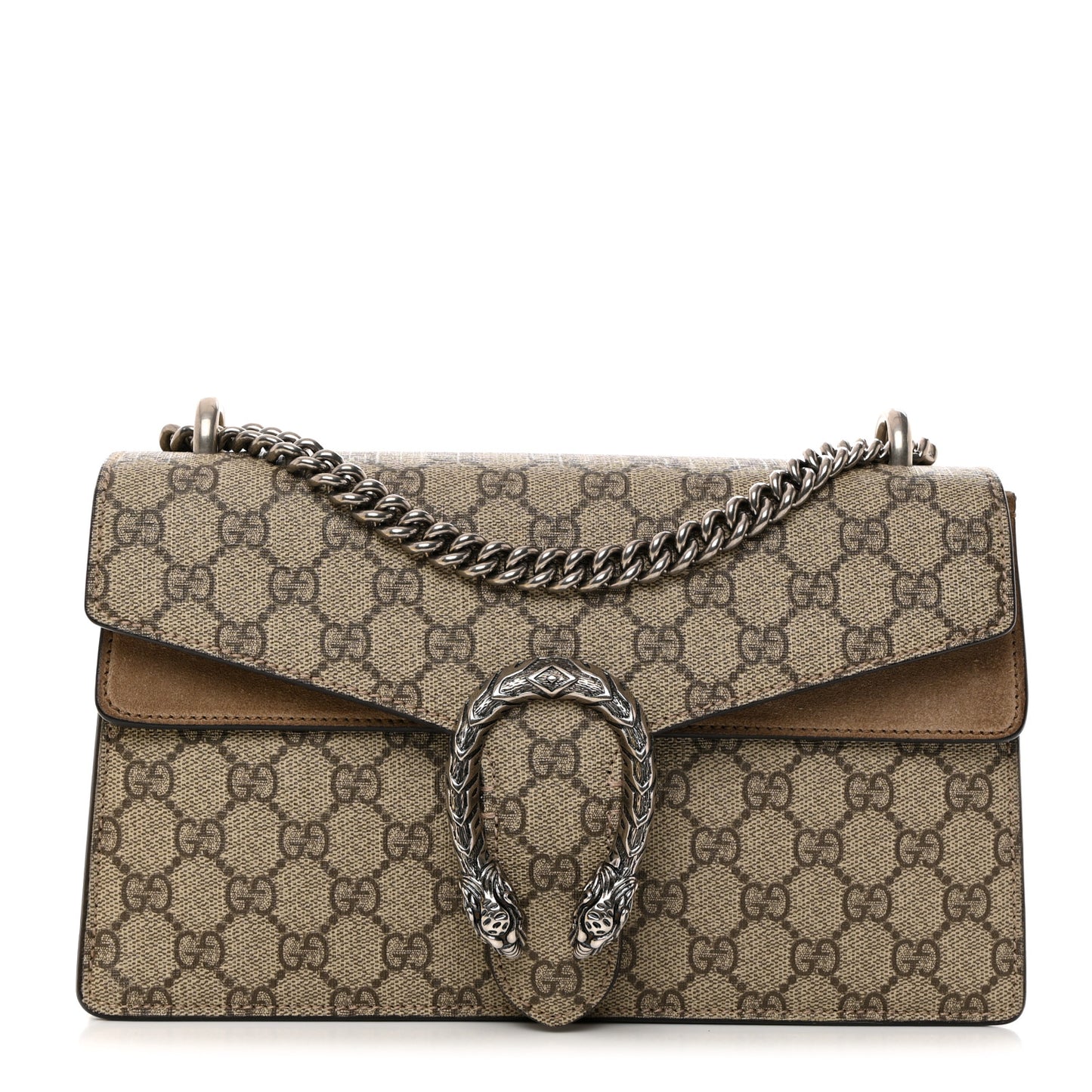 GG Supreme Monogram Small Dionysus Shoulder Bag Taupe