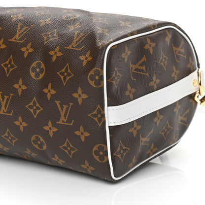 Louis Vuitton Monogram LV Match Speedy Bandouliere 25 White 9 of 10