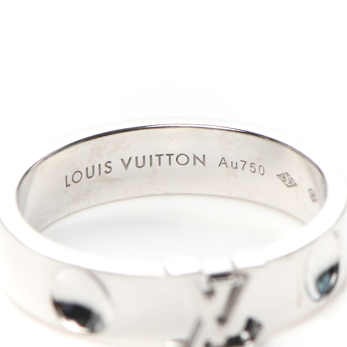 18K White Gold Empreinte LV Ring 59 8.75
