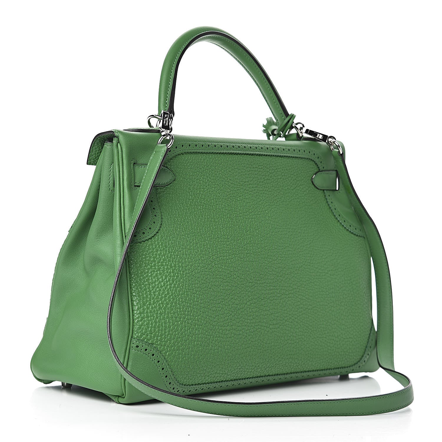 Hermes Togo Swift Ghillies Kelly 32 Bambou 3 of 10