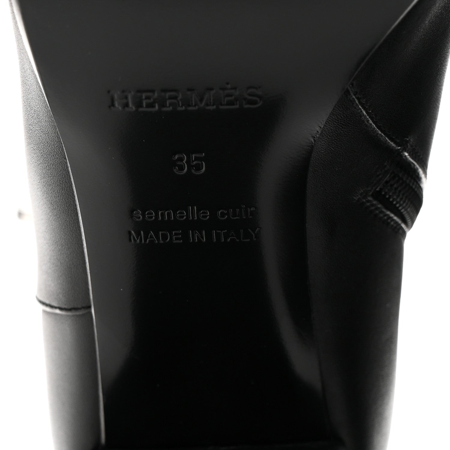 Hermes Calfskin Saint Germain Ankle Boots 35 Black 7 of 10